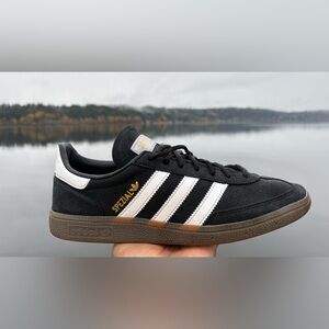 Adidas Spezial Black White Gold Sneakers